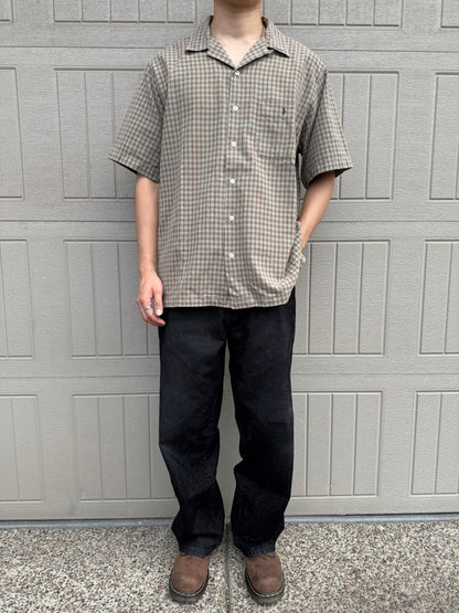 90s Ralph Lauren Adams Checkered Pocket Pony Cotton Short Sleeve Shirt KiiChain Clothing