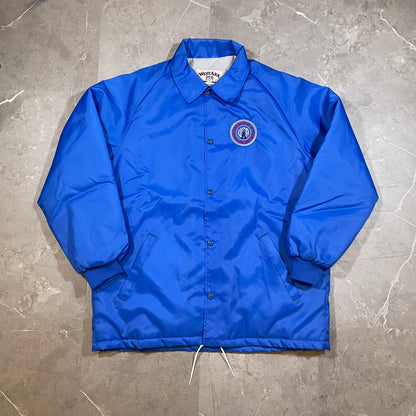 90s WestArk Made in USA Blue Steelworkers Coach Jacket