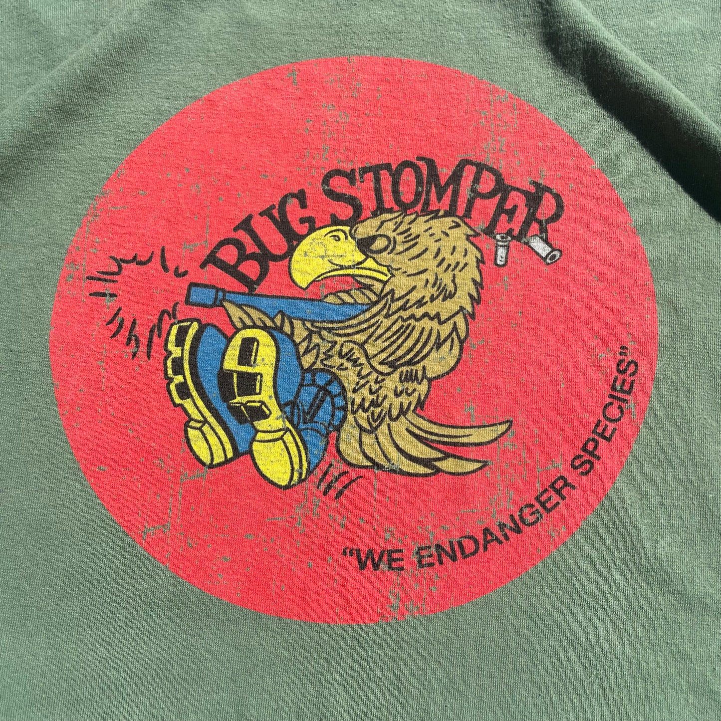 90s Gildan Bug Stomper Faded Graphic T-Shirt