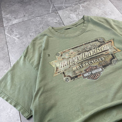 00s Unknown Harley Davidson Faded & Thrashed Graphic T-Shirt