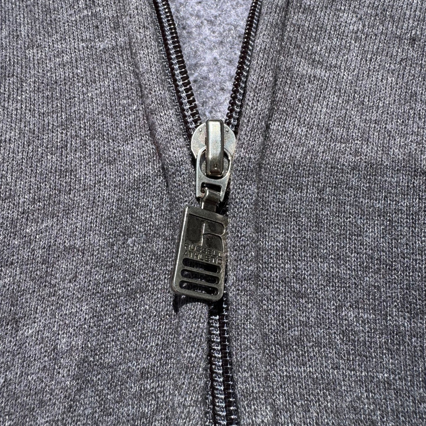 Russell Athletic Zip-Up Gray Hoodie KiiChain Clothing