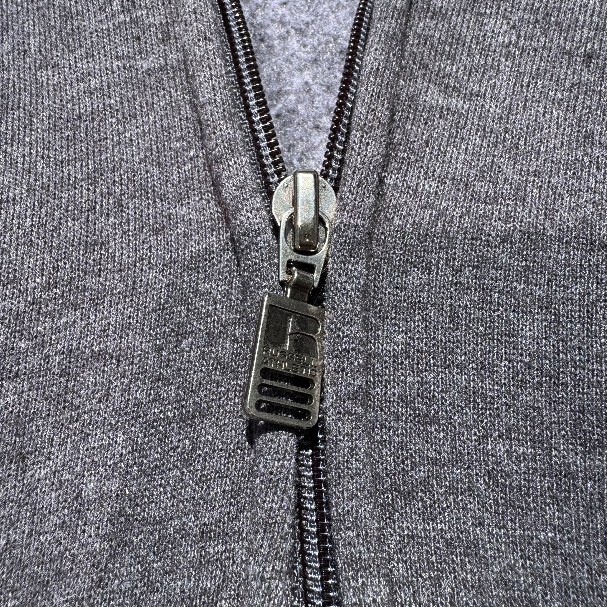 Russell Athletic Zip-Up Gray Hoodie KiiChain Clothing