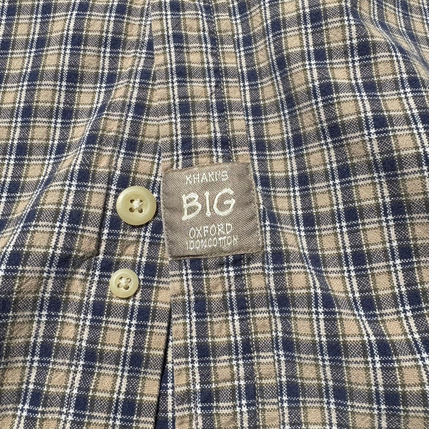 90s-00s Arrow Khaki’s BIG Oxford Checkered Shirt KiiChain Clothing
