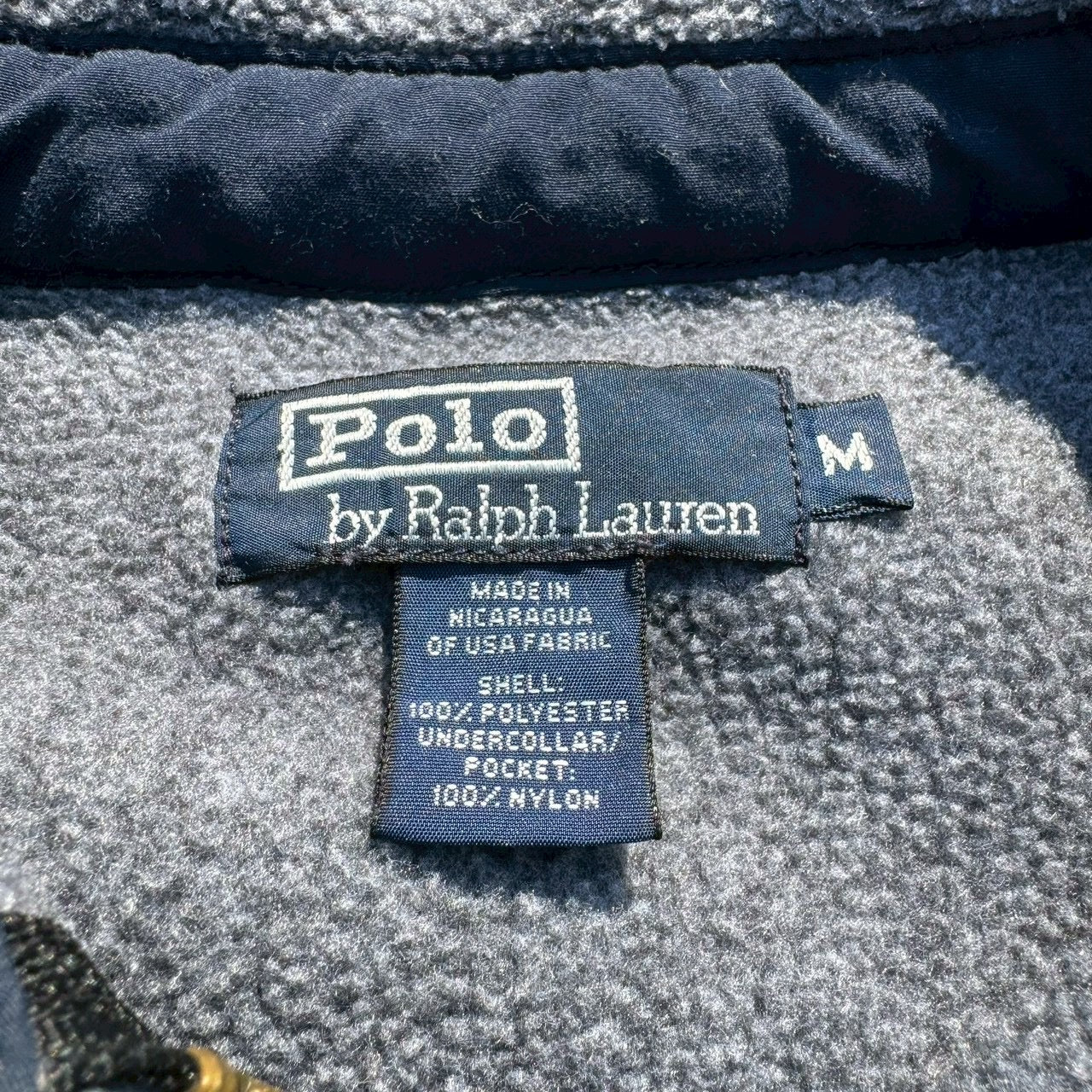 90s Ralph Lauren Gray Fleece Swing Top Jacket