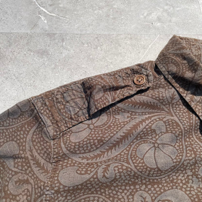 90s Ralph Lauren Military Style Paisley Shirt