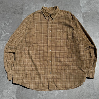 00s Eddie Bauer Corduroy Checkered Button Down Shirt KiiChain Clothing