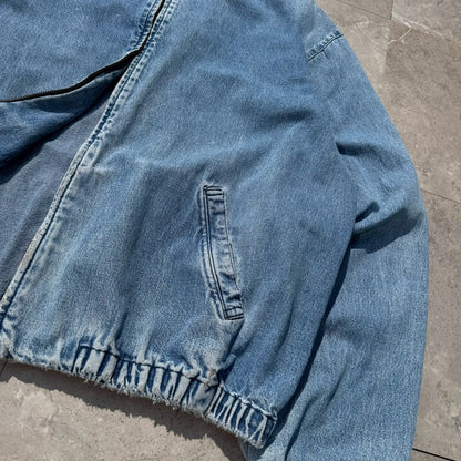 80s-90s Ralph Lauren Light Blue No-Pony Denim Swing Top Jacket