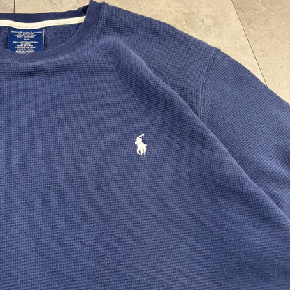 90s Polo Ralph Lauren Navy Long Sleeve Thermal