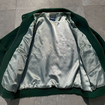 90s Pendleton Made in USA Green Harrington Jacket