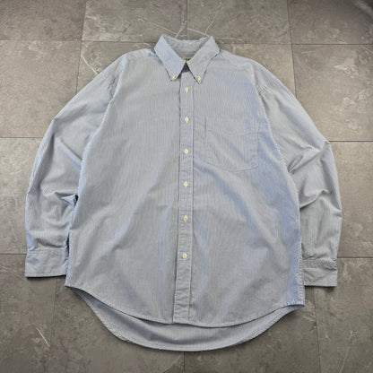 90s Old Gap Light Blue Striped Button Down Shirt