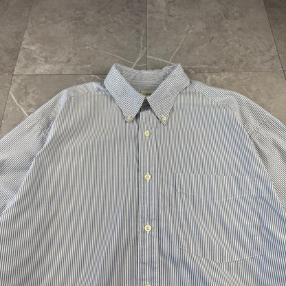 90s Old Gap Light Blue Striped Button Down Shirt