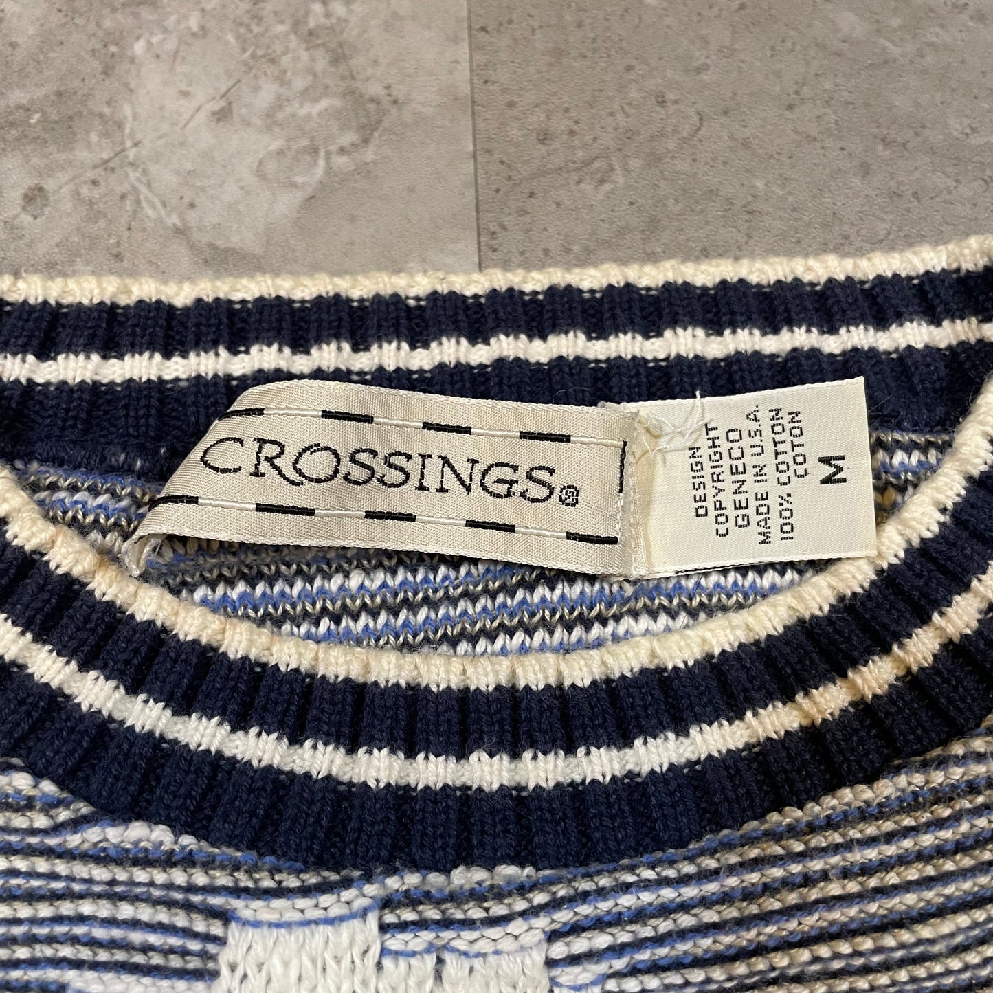 90s Crossings Scenery Made in USA Design Knit