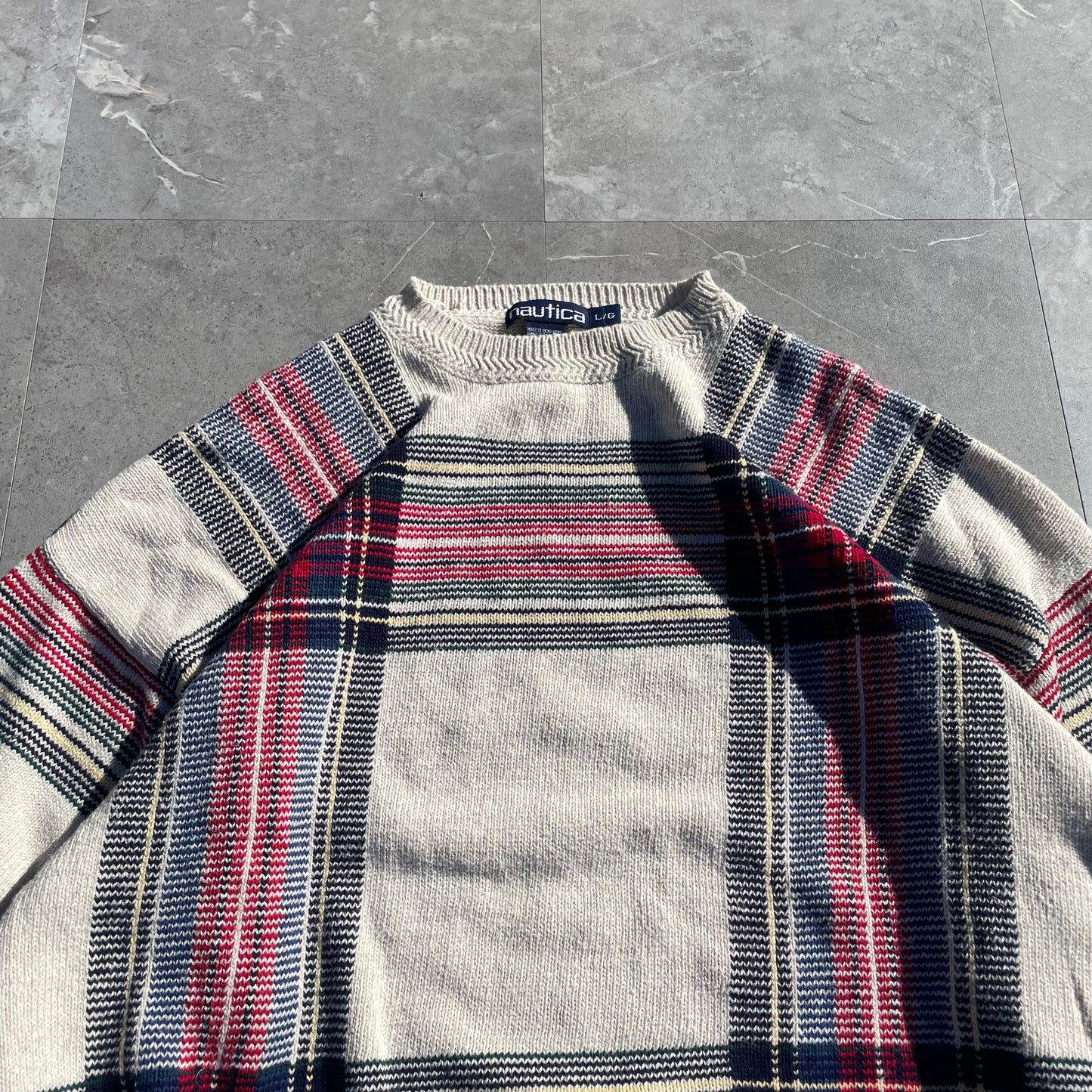 90s Nautica Checkered Knit