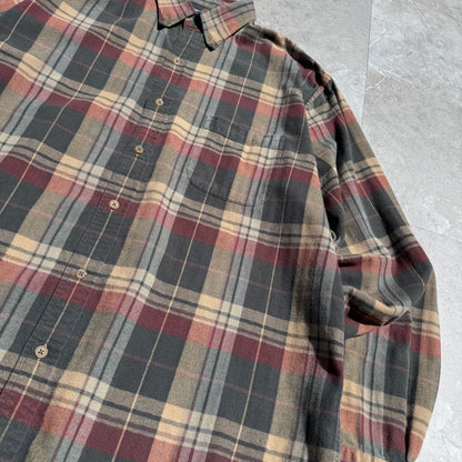 90s Lands' End Checkered Flannel Shirt KiiChain Clothing