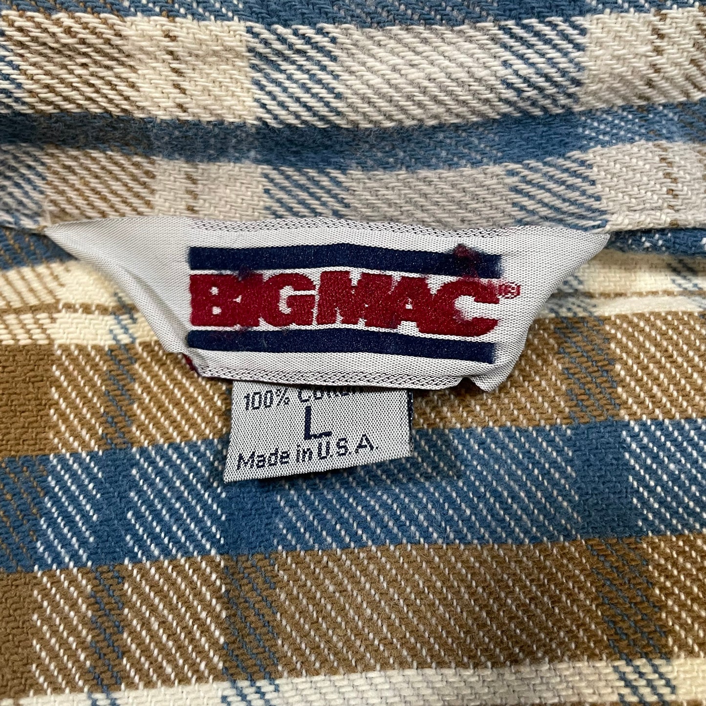 80s Big Mac Brown Checkered Flannel Shirt