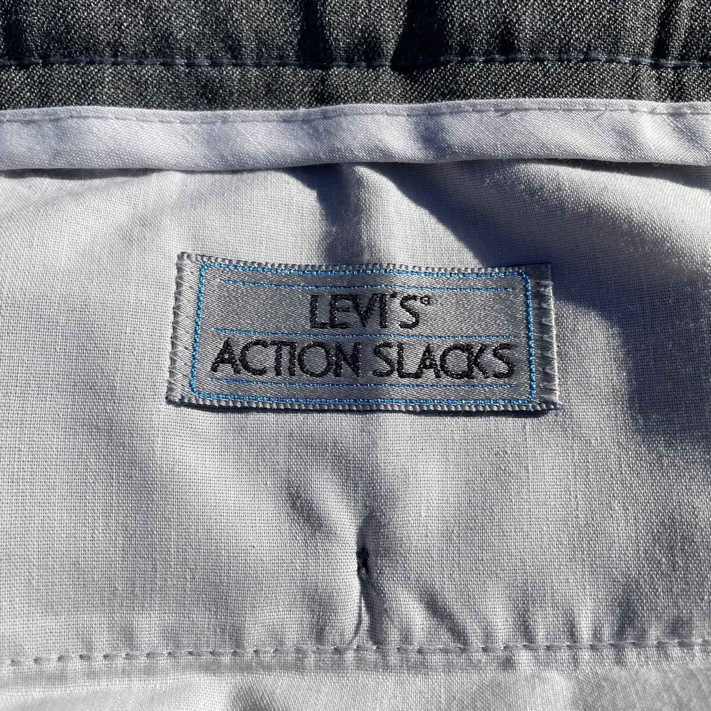 90s Levi's Made in USA Gray Action Slacks