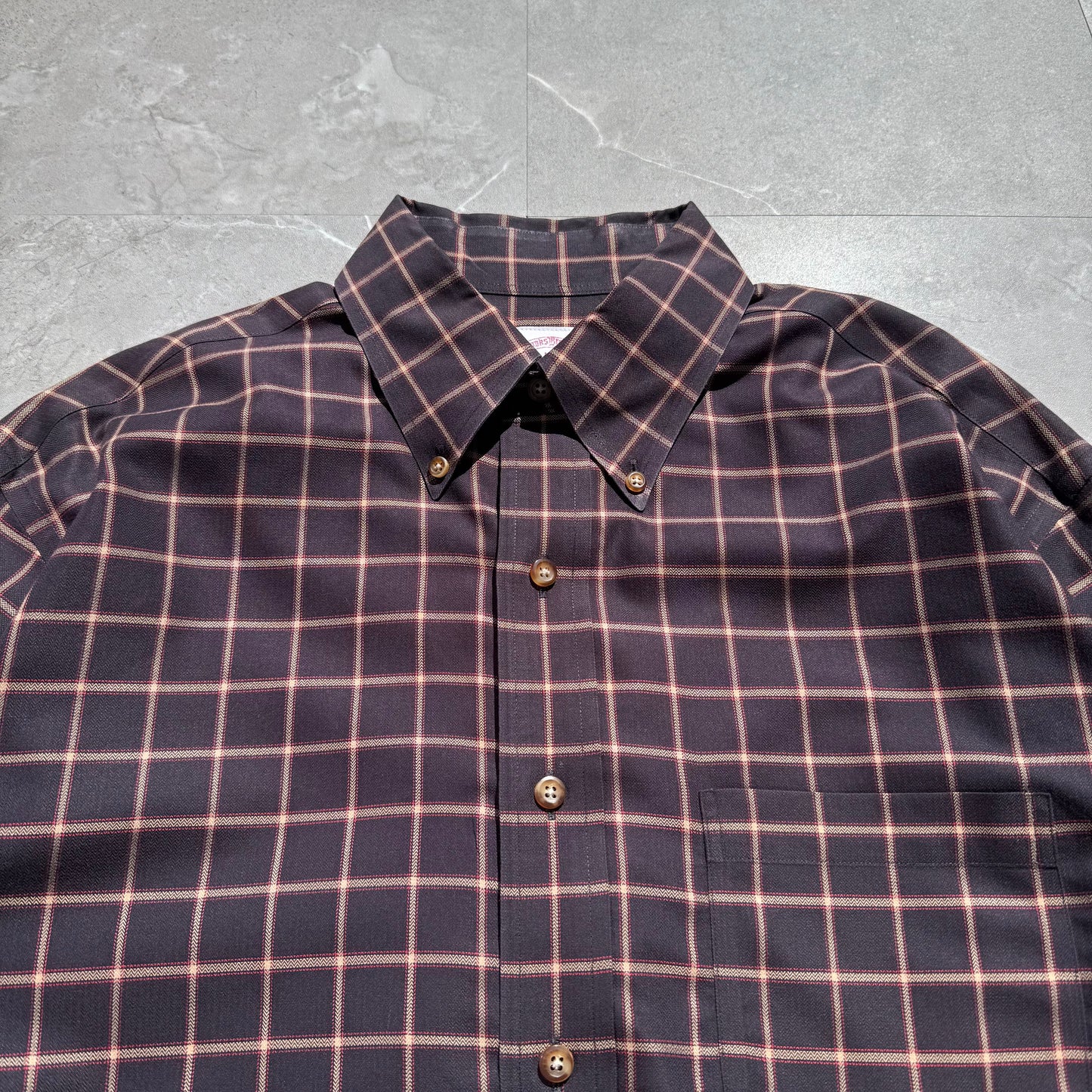 00s Brooks Brothers 346 Non-Iron Box Checkered Button Down Shirt KiiChain Clothing