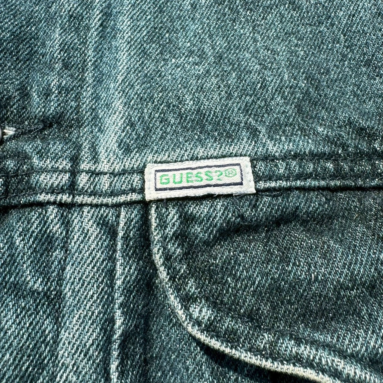 90s Guess Made in USA Dark Blue Denim Jacket
