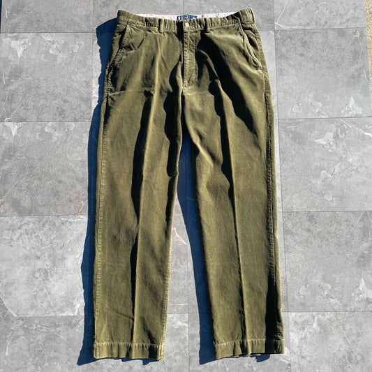 90s-00s Ralph Lauren Pleated Corduroy Pants 36x32