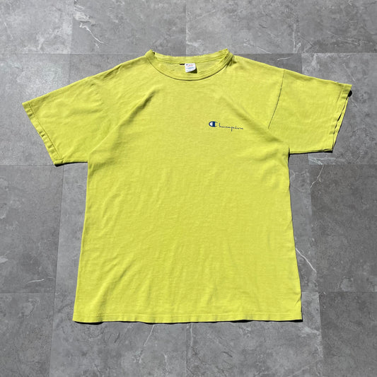 80s Champion Made in USA Neon Yellow T-Shirt