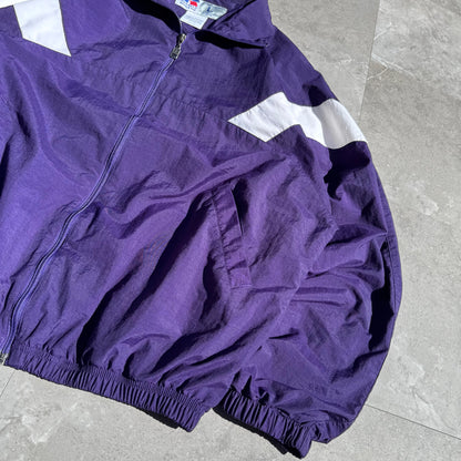 90s Russell Athletic Purple Zip-Up Windbreaker Jacket KiiChain Clothing