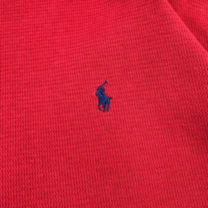00s Polo Ralph Lauren Red Long Sleeve Thermal