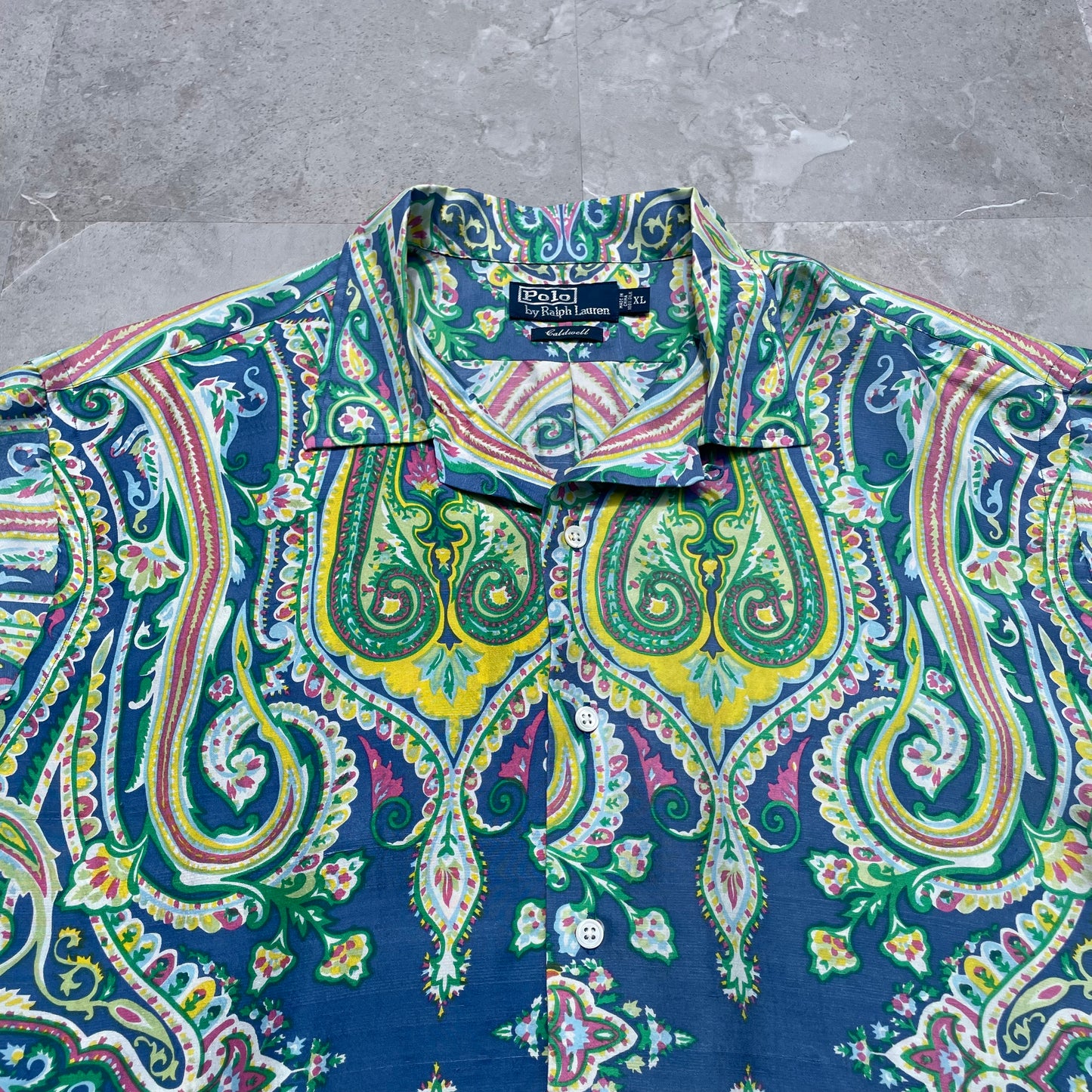 90s Ralph Lauren Caldwell Rare Silk Paisley Shirt