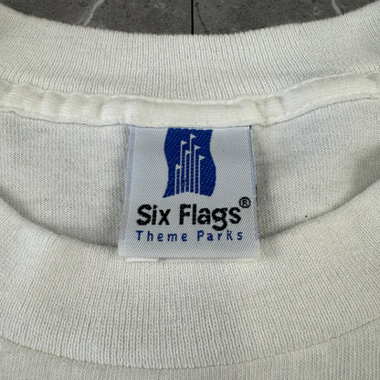 90s Six Flags Theme Parks 1998 Looney Tunes Collab Graphic Tee