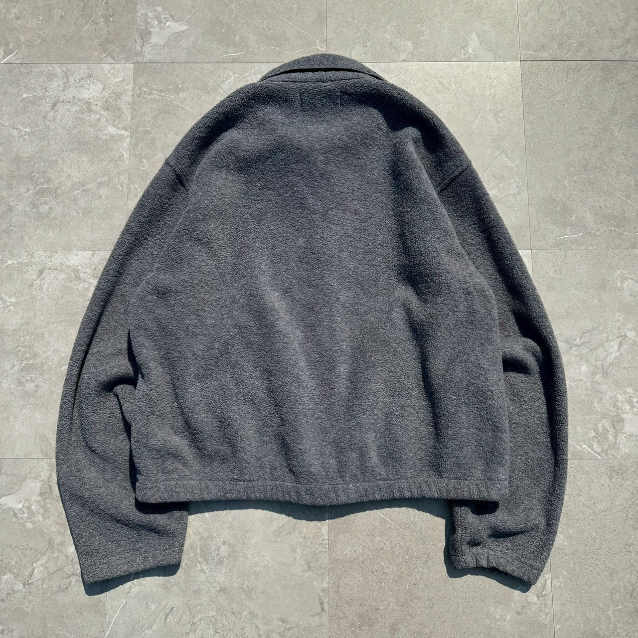 90s Ralph Lauren Gray Fleece Swing Top Jacket