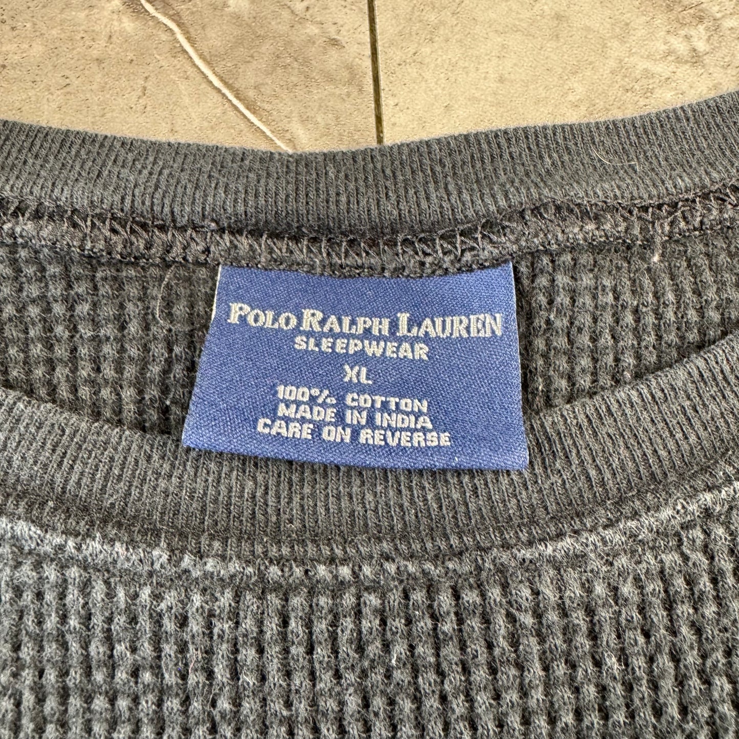 00s Polo Ralph Lauren Black Long Sleeve Thermal