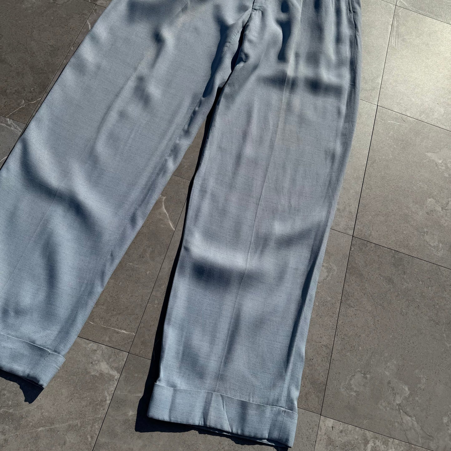 40s Unknown Light Blue Gabardine Slacks