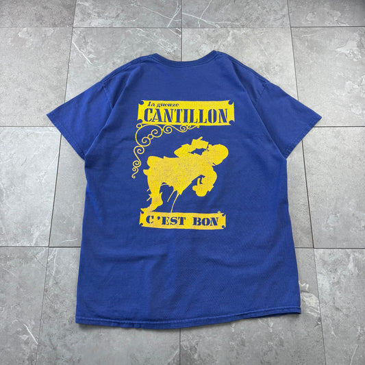 90s-00s Gildan La Guenze Cantillon C’est Bon Blue Graphic T-Shirt