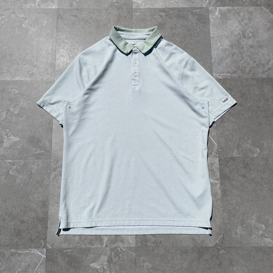 00s Nike Houndstooth Dri-Fit Polo Shirt