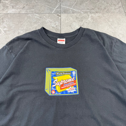 00s~ Supreme Block Cheese Made in USA Graphic T-Shirt