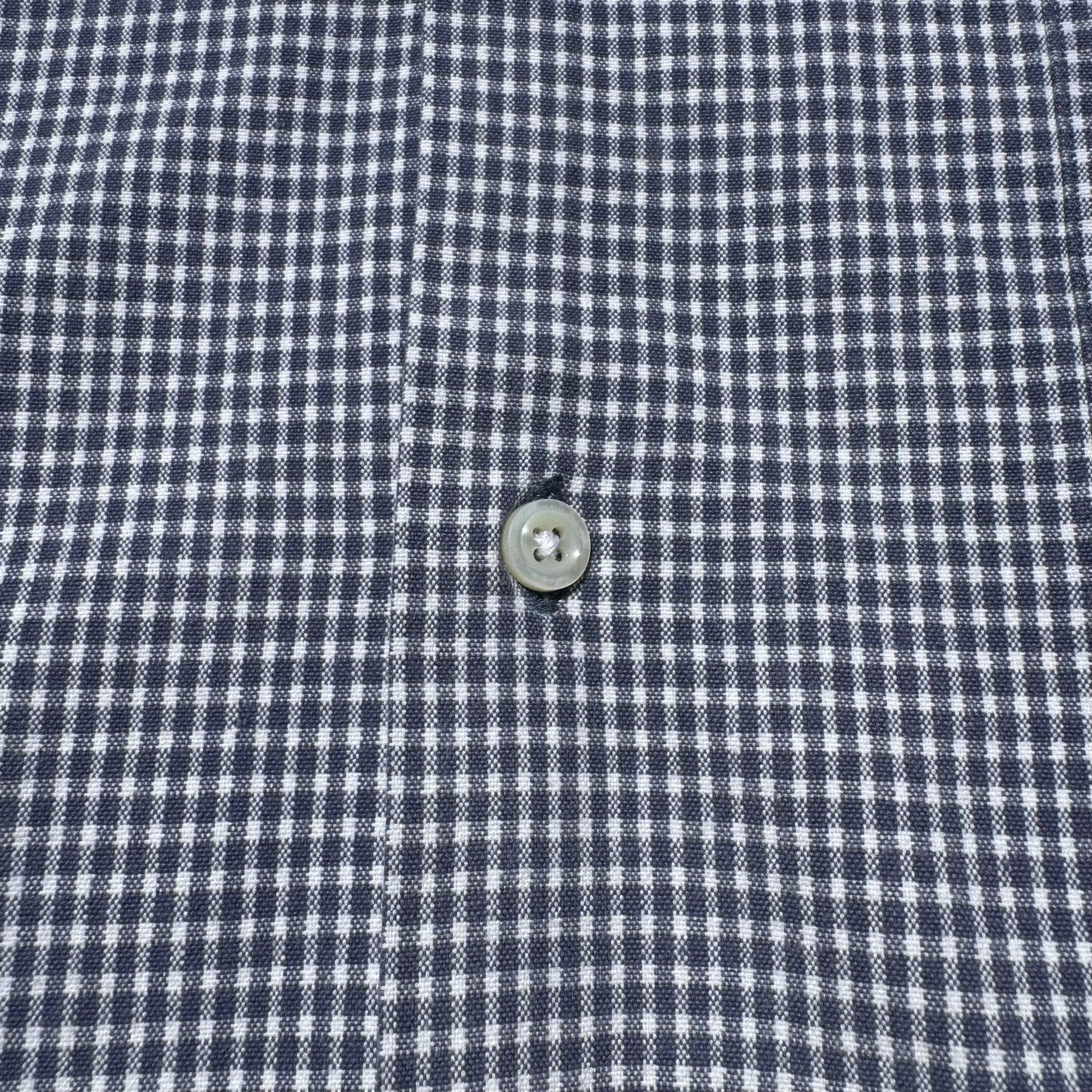 90s-00s Ralph Lauren Adams Cotton Blue Checkered Open Collar Shirt KiiChain Clothing