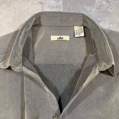 90s Ubc Washed Gray Rayon Shirt