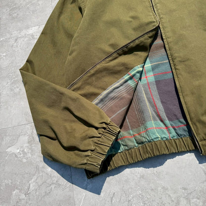 90s-00s Ralph Lauren Olive / Khaki Flannel Lined Swing Top Jacket