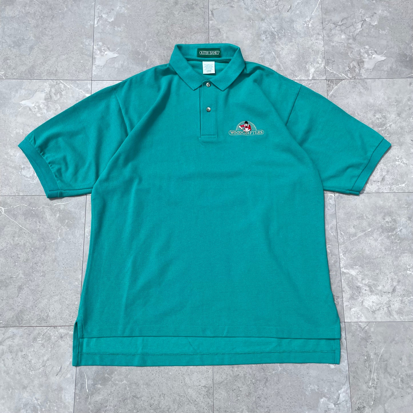 90s Outer Banks Woodcrafers Made in USA Polo Shirt