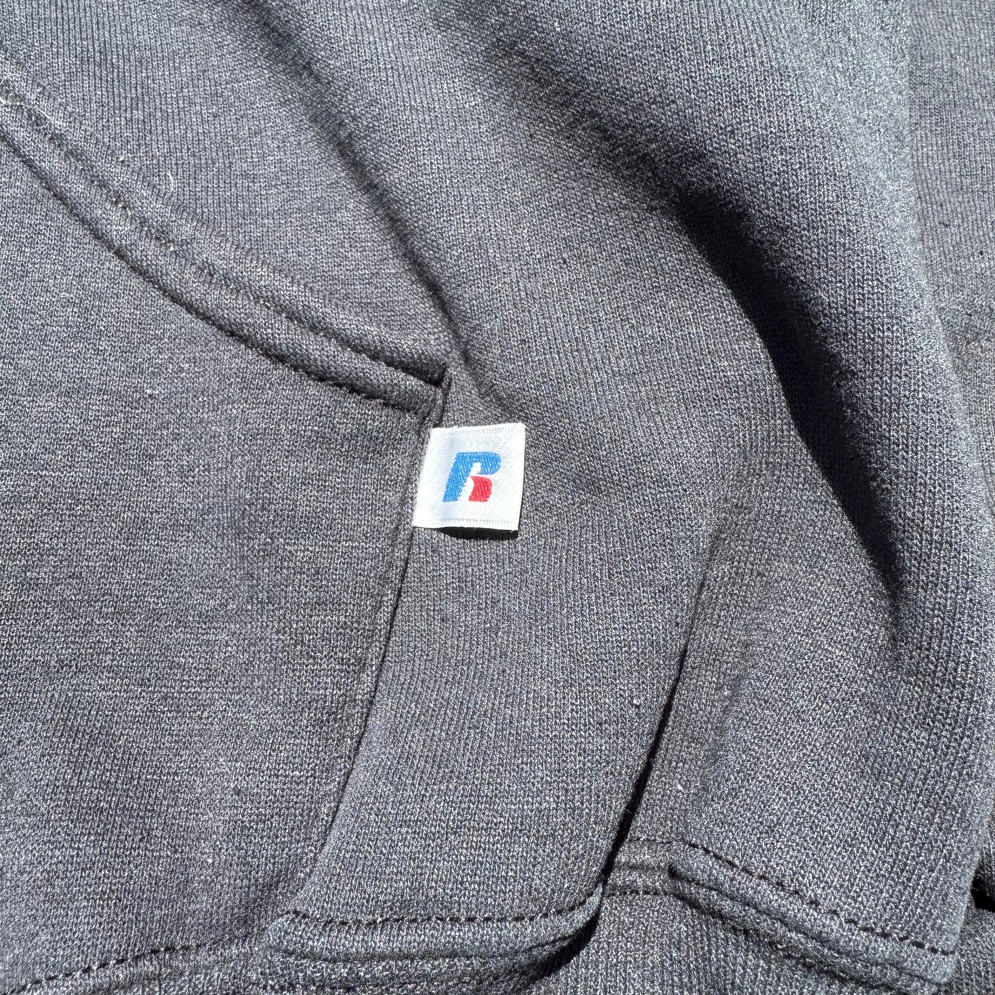 90s Russell Athletic Black Zip-Up Hoodie KiiChain Clothing
