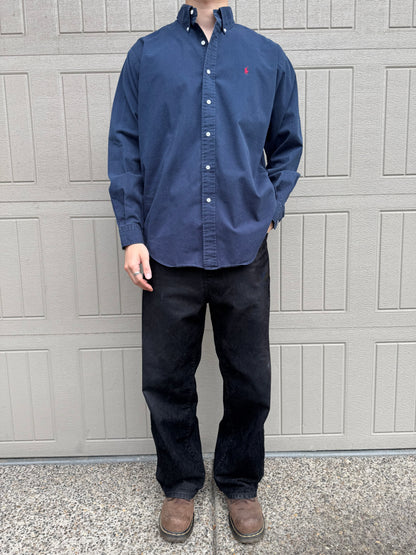 00s Ralph Lauren “Blaire” Navy Button Down Shirt
