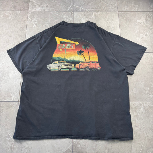 00s In-N-Out Burger California  Black Graphic T-Shirt
