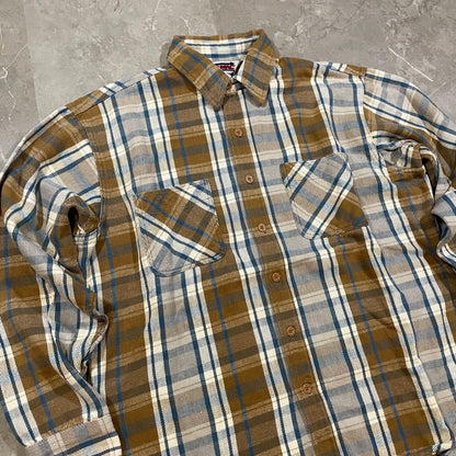 80s Big Mac Brown Checkered Flannel Shirt