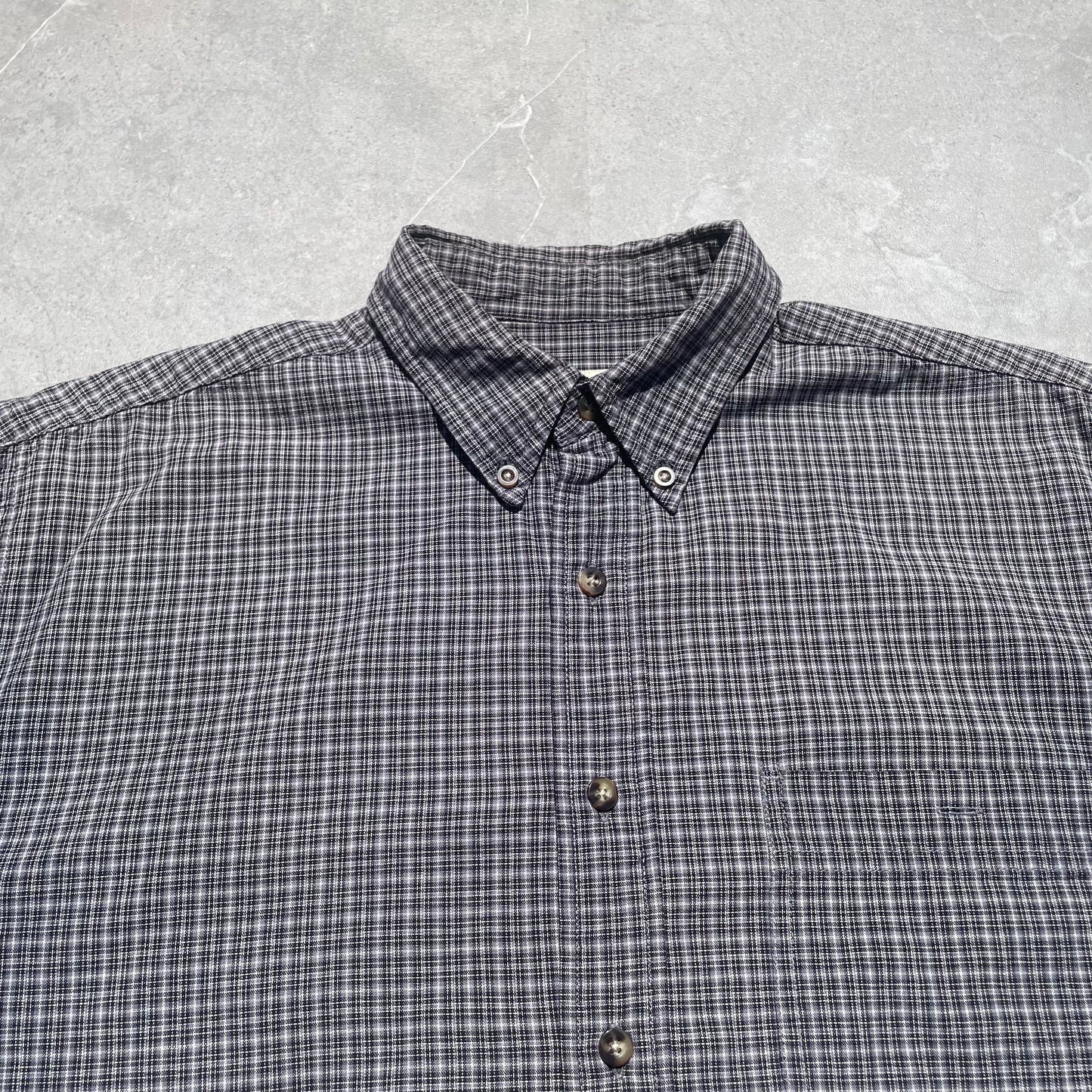 90s-00s Eddie Bauer Checkered Short Sleeve Shirt