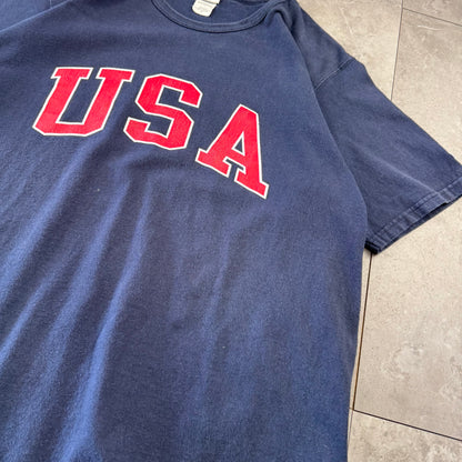 00s Champion USA Navy Heavyweight T-Shirt