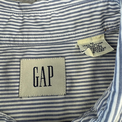 90s Old Gap Light Blue Striped Button Down Shirt
