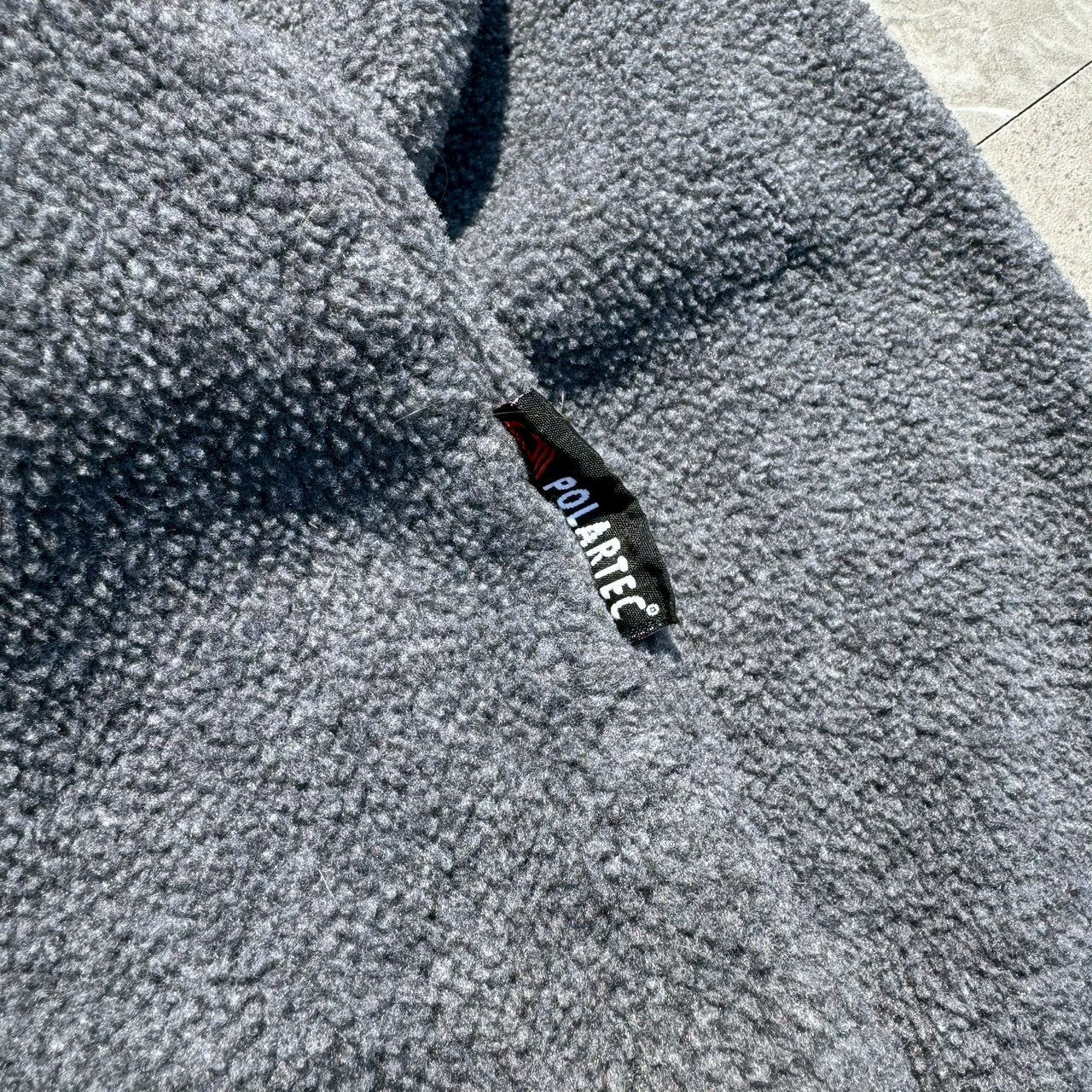 90s Ralph Lauren Gray Fleece Swing Top Jacket