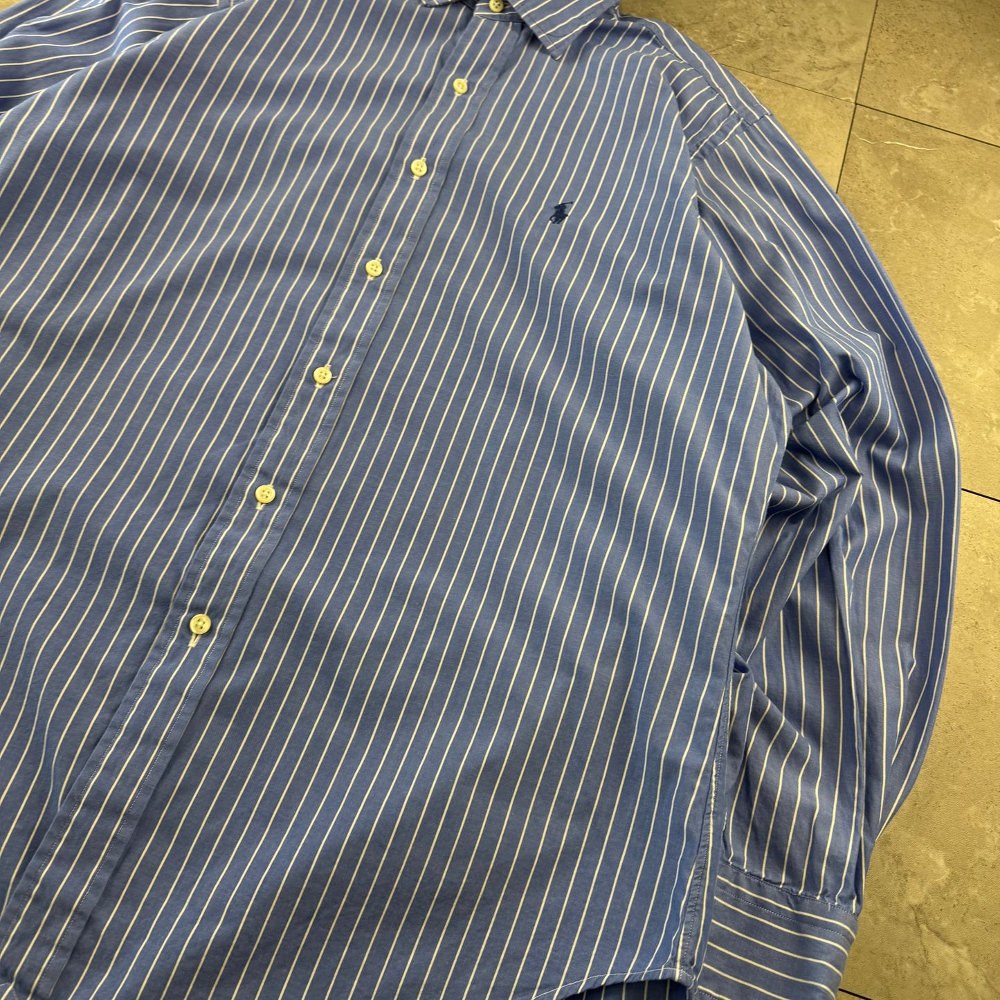 00s Polo by Ralph Lauren “Philip” Blue Striped Shirt