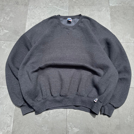 90s Russell Athletic Made in USA Dark Gray Sweatshirt KiiChain Clothing