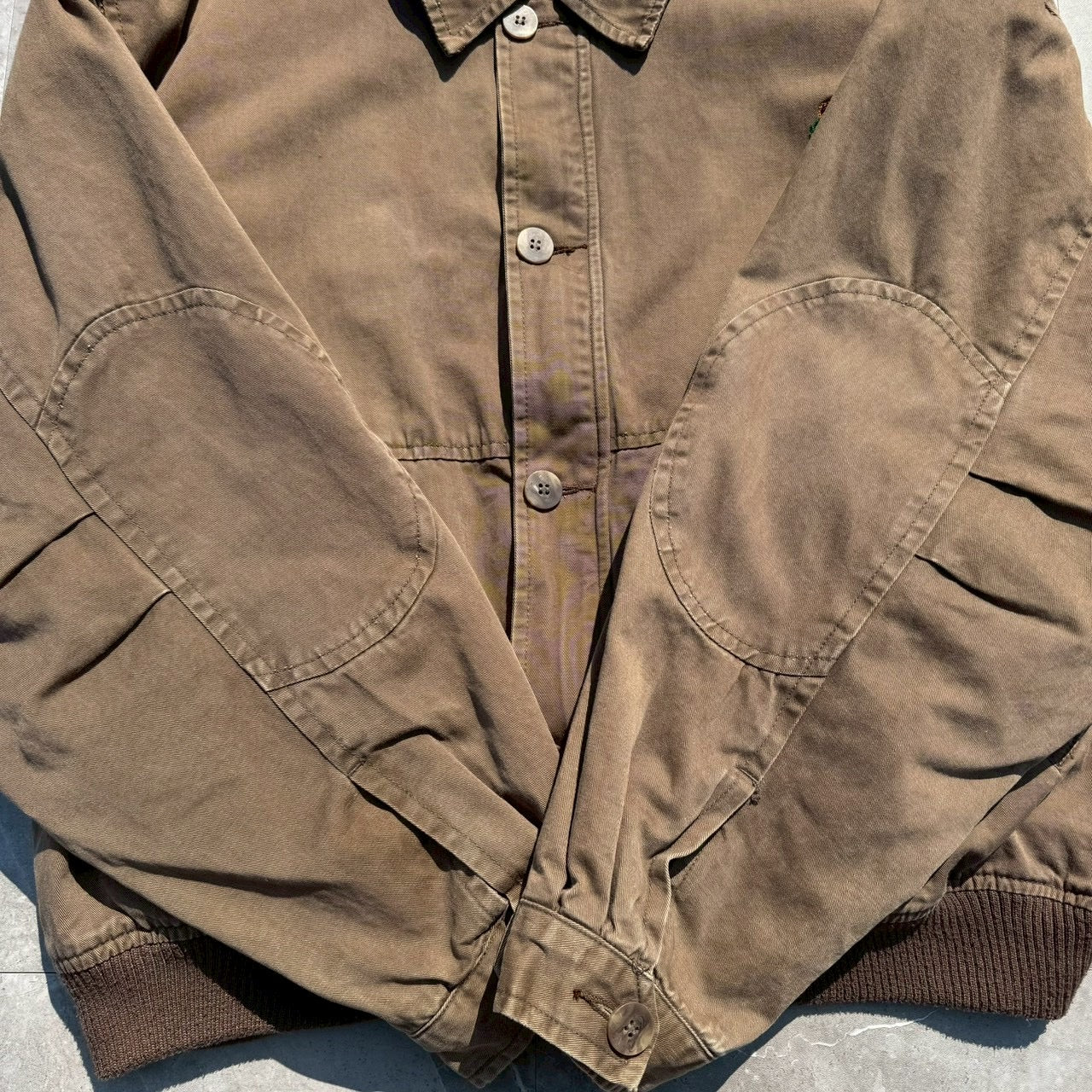 80s Chaps Ralph Lauren Dark Brown Dual Pocket Bomber Jacket