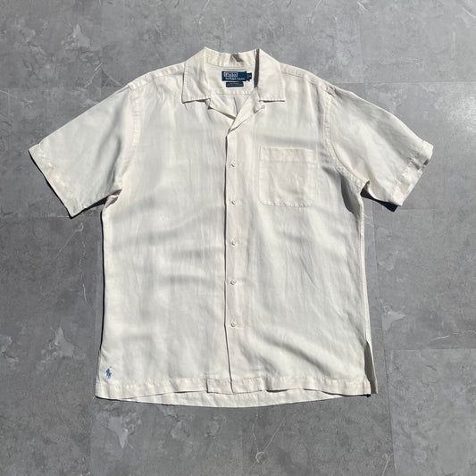 90s Ralph Lauren Caldwell Silk/Linen Short Sleeve Shirt